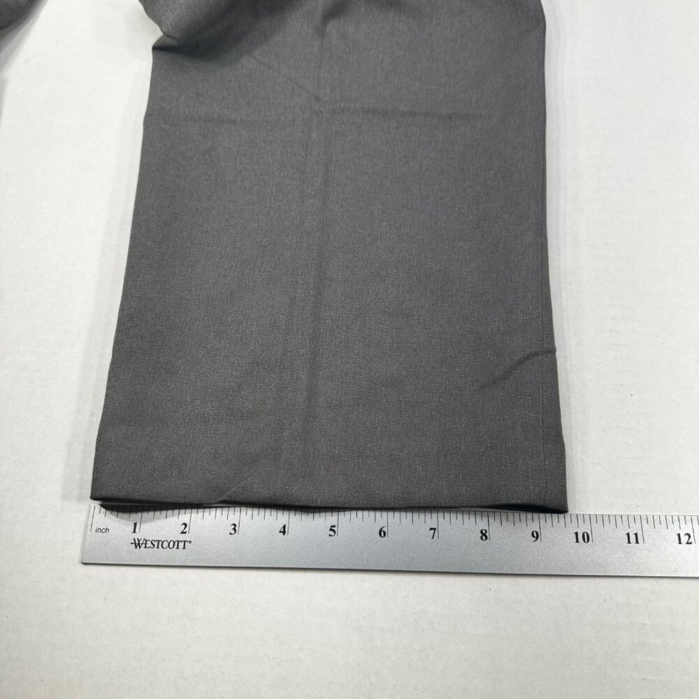 Van Heusen Men's Size 40x29 Pant Traveler Classic Fit Flat Front Gray New - Picture 11 of 16